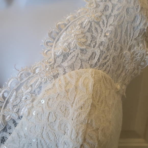 Stunning NWT Lace Mermaid Wedding Dress - Picture 3 of 7